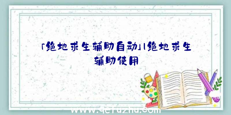 「绝地求生辅助自动」|绝地求生辅助使用